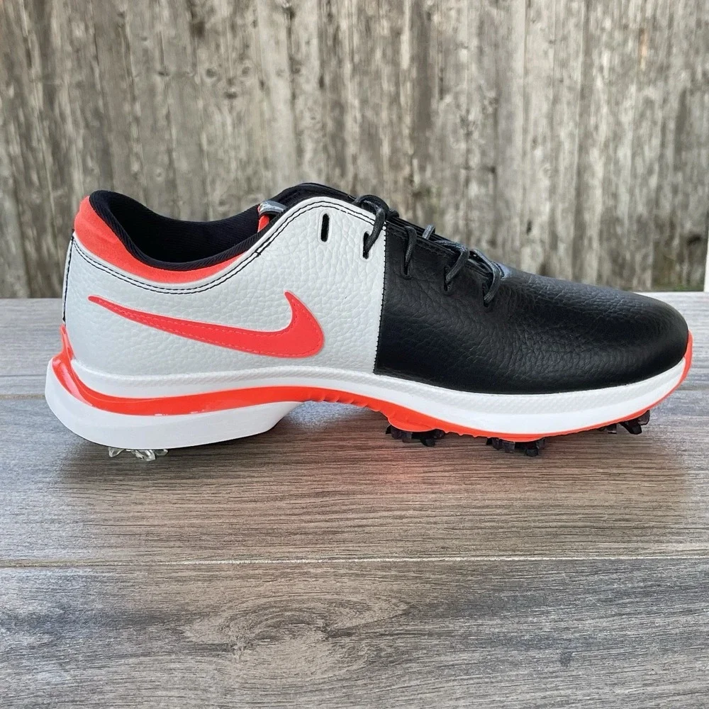 Nike Air Zoom Victory Tour 3 Golf Shoes 8.5 Black Crimson Leather DV6798-004 NEW